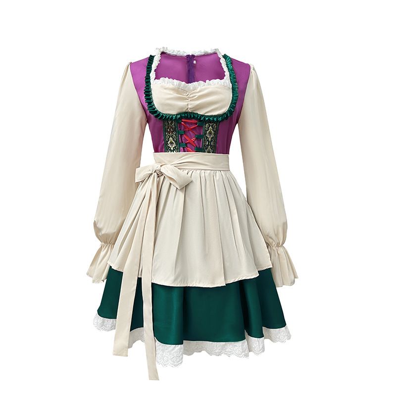 Dámské bavorské pivní šaty na pivní párty s motivem Halloweenu_voghion.com