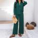 Women's Clothing Holiday Leisure Style Solid Color Two Piece Suit For Women Spring And Summer_voghion.com