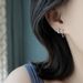 Korean New Fried Dough Twists Ring Women's Advanced Simple Temperament Mini Earbone Studs Earrings_voghion.com