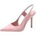 Pink Pointed Toe Women's High Heels Sandals With Mueller Temperament Single Shoes, New High Heel, Elegant Toe Fashion Exquisite Versatile_voghion.com