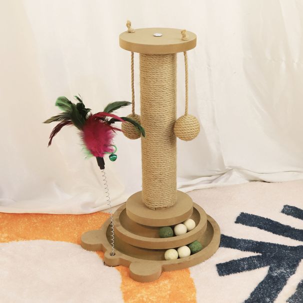 Langlebiger, nicht fusselnder Kratzbaum aus Sisal, Krallenbrett, Spielzeug zur Selbstunterhaltung, vertikaler Katzenkletterrahmen, integriert_voghion.com