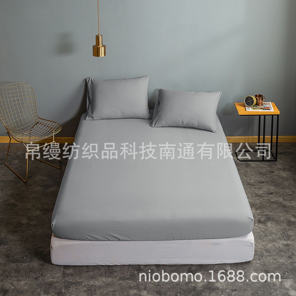Home Garden Solid Color Brushed Bedspread Mattress Protector_voghion.com