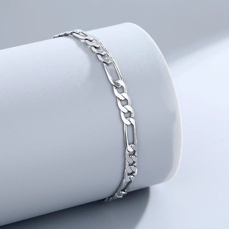Minimalist Hip-Hop Punk Anklet Personality Fashion Versatile Buckle Mother Chain Ankle Bracelet_voghion.com