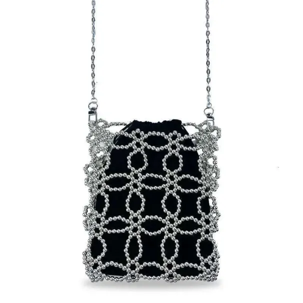 Beaded Designer Bags: Elegant Handheld Square - Summer Style, Versatile Shoulder Bag Women, Lightweight For Daily Use_voghion.com
