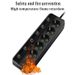 EU Power Strip With 3/5 AC Outlets+2 USB Ports + 1 Type C 6/8-in-1 Plug Adapter 2M Electrical Socket For Home Office_voghion.com