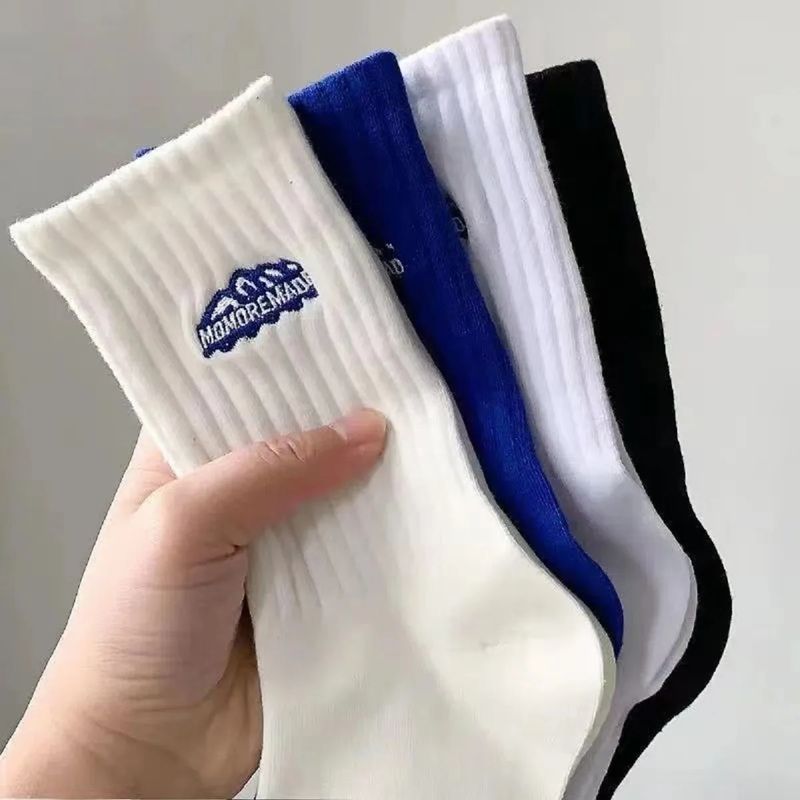 4 Paar Socken für mich im Sommer, diese Sportsocken für Damen, vielseitige mittellange Socken für Damen_voghion.com