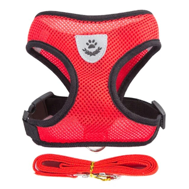 Pet Harness Soft Mesh Training Chihuahua Puppy Dog Collar Breathable Adjustable Necklace For Pug Bulldog Cat Arne Perro_voghion.com