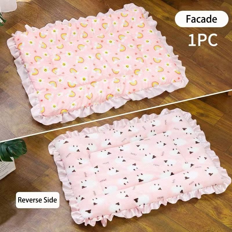 Kitten Plush Supplies For Cats Folding Bed Furniture So Pets Goods Animals Filler Winter Tent House Beds Cushion Covers Animal_voghion.com