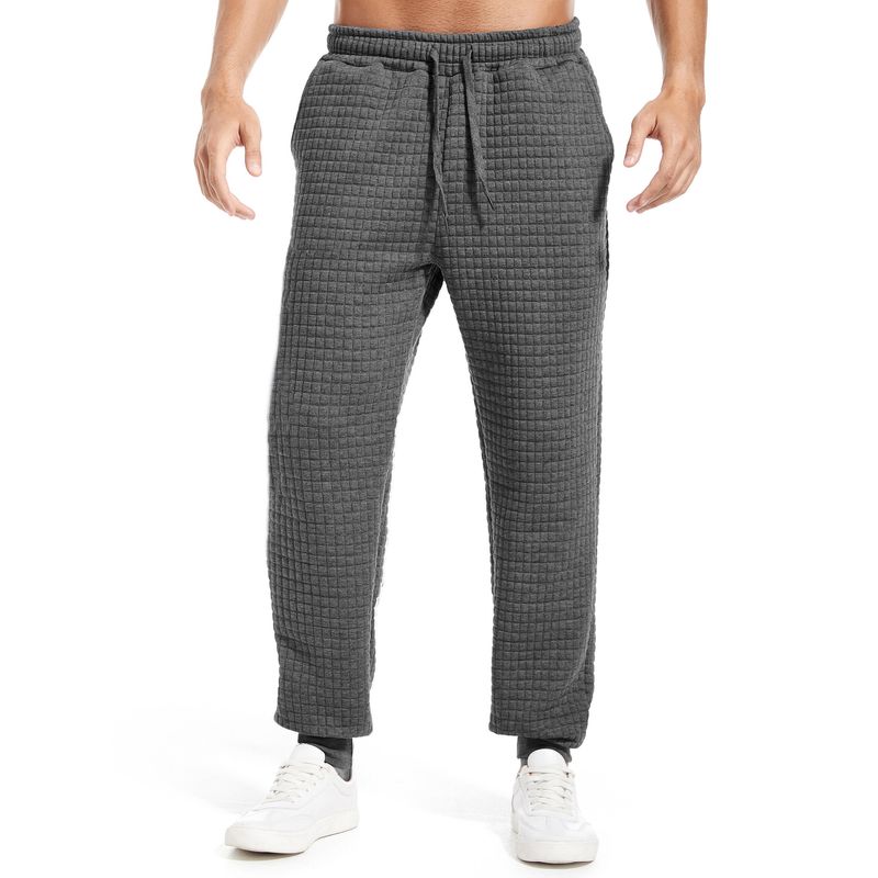 Herrenbekleidung Frühling und Herbst Neue Waffel Herren Freizeithose Square Sports Outdoor Fashion Hose_voghion.com