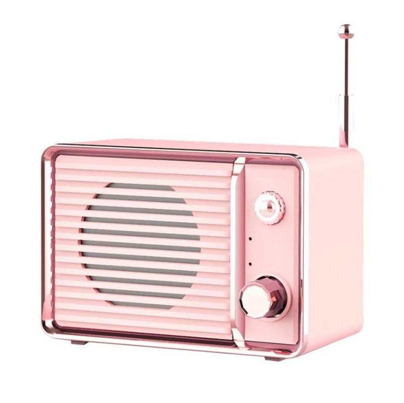 DW01 Retro Bluetooth Lautsprecher Nostalgesch Mini Kleng Audio Fernseh Portable Kaddoe Mobil Subwoofer_voghion.com