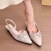 French Flat Cap, Sandals, Fairy Shoes, 2025 Spring And Summer Temperament, With Skirts, Bows And Single Shoes Fashionable And Versatile Delicate_voghion.com