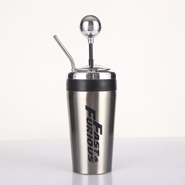 Car Cup Holder Bottle - 500ml With Straw_voghion.com