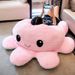 Face-Changing Plush Pillow Toy Reversible Fabric Doll Giant Double-Sided Octopus_voghion.com