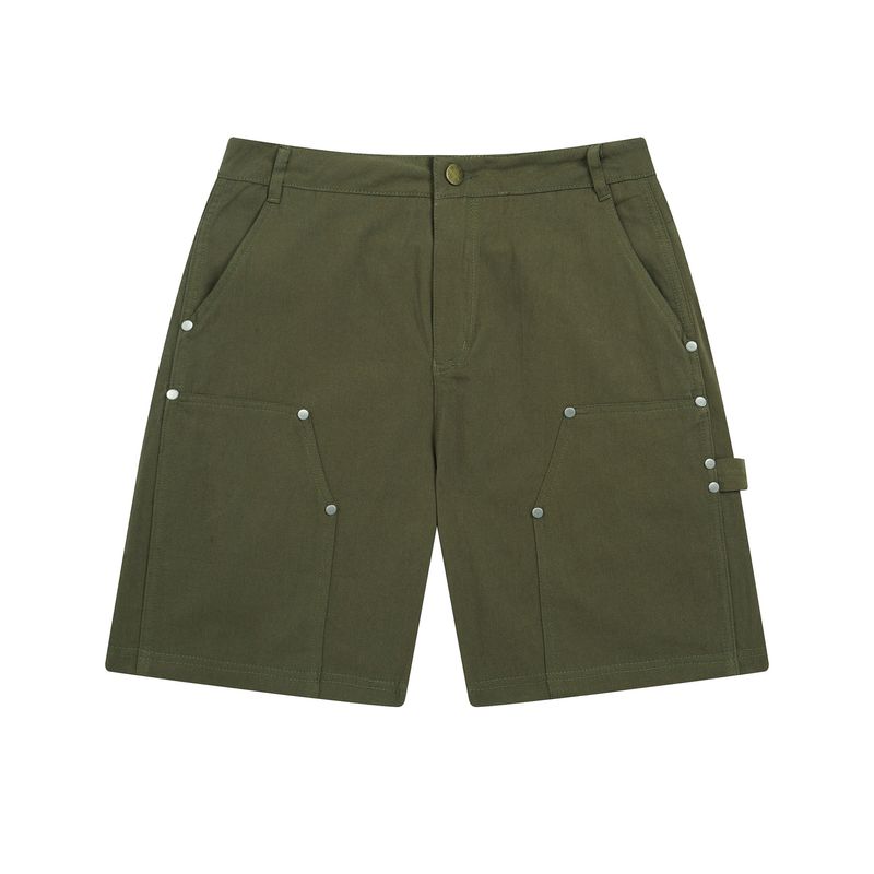 Premium Products Summer New Embroidered Alphabet Ribbon Representation Men's And Women's Loose Casual Laundry Pants Workwear Shorts_voghion.com