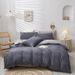 Home Furniture Three Piece Set Simple Ultra Soft Solid Color Bedding Light Luxury_voghion.com