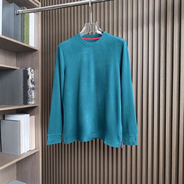 Nanyou Factory 2025K - Maglietta da uomo comoda da indossare a strati in autunno e inverno, a maniche lunghe, in puro cotone pesante_voghion.com