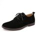 Scarpe casual basse da uomo in pelle scamosciata stile britannico, traspiranti, antiscivolo, di grandi dimensioni_voghion.com