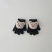 Guantes para niños, invierno, dibujos animados, oso, cálidos, tejidos a mano, para bebé y estudiante._voghion.com