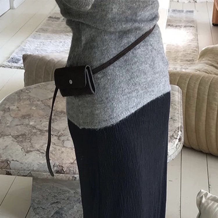 Borsa a tracolla in pelle scamosciata con vita quadrata coreana, portamonete portatile, di alta qualità, adatta per autunno e inverno, adatta a tutte le donne_voghion.com