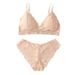 Set di biancheria intima da donna Beautiful Back, reggiseno e slip leggeri e traspiranti, due pezzi_voghion.com
