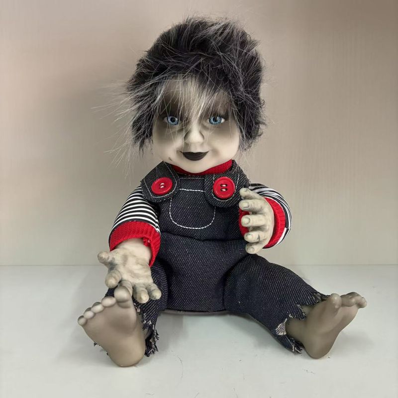 Gruselige Halloween-Streichpuppe – realistisches sitzendes Geisterspielzeug für Streiche, Partydekorationen und Spukhaus-Requisiten (mehrere Stile erhältlich)​_voghion.com