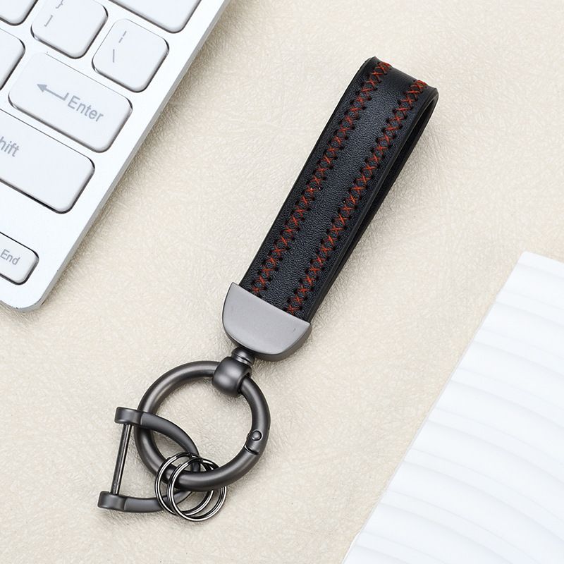 Schlüsselanhänger, einfache Retro-Schlüsselanhänger, praktisch, fürs Auto, modisches Leder_voghion.com