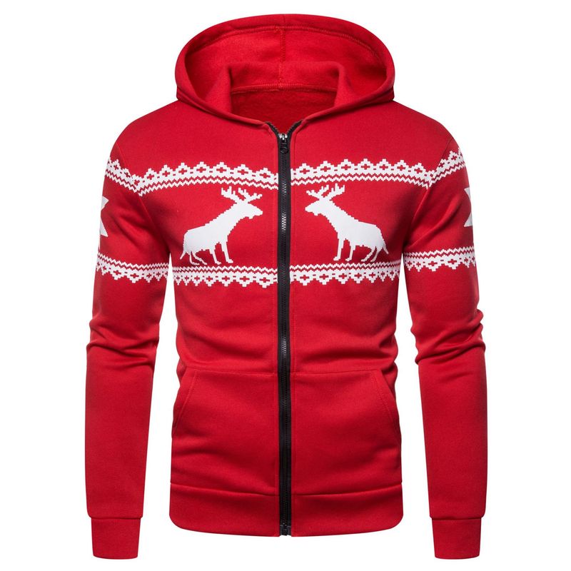 Herrenbekleidung beliebtes 3D-gedrucktes Kapuzenpullover Weihnachten Langarm-Sweatshirt Marke Herren-Sweatshirt-Jacke Großhandel_voghion.com