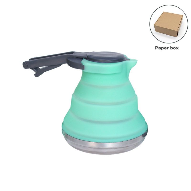 Bollitore pieghevole da esterno set di tazze da caffè picnic campeggio viaggio su strada attrezzatura portatile ciotola in silicone_voghion.com