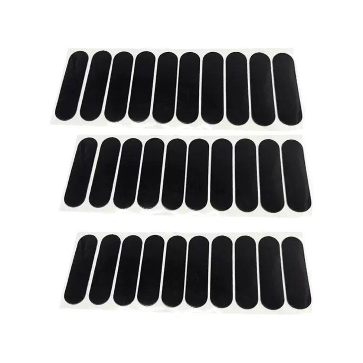 Schwarze Gummifüße, lebensmittelecht, transparent, selbstklebend, rutschfest, stoßdämpfend, quadratische Silikon-Runddichtungspads_voghion.com