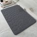 Pebble-Pattern Bath Mat - Super Absorbent Coral Fleece Floor Rug For Bathroom (Non-Slip Stain Resistant Quick Dry Machine Washable 24"X16")_voghion.com