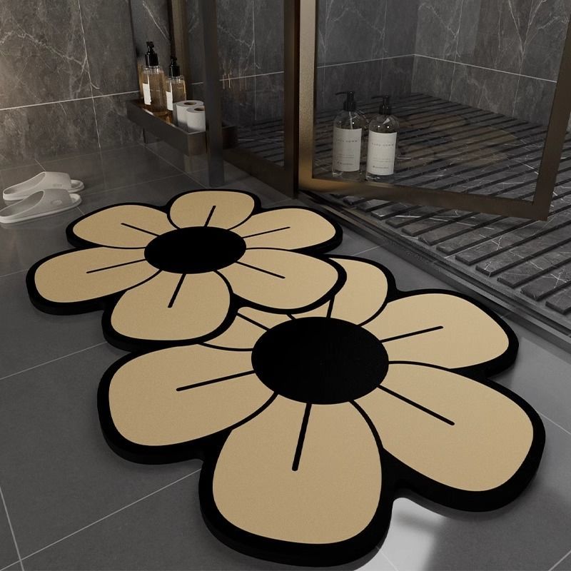 Entrance Diatomaceous Earth Door Absorbent Washroom Toilet Non-Slip Foot Mat Bathroom Carpet_voghion.com