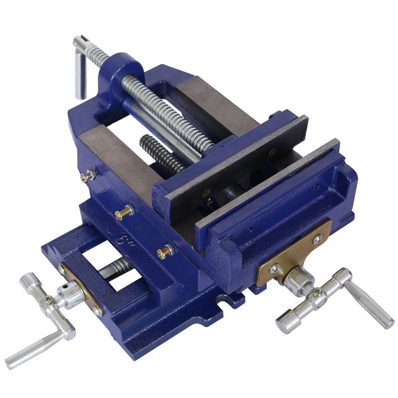Cross slide vise, Drill Press Vise 6inch,drill press metal milling 2 way X-Y ,benchtop wood working clamp machine_voghion.com
