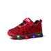 2025 Spring Autumn Boys' Spider Web Up Sports Shoes, Small And Medium Sized Children's Leisure Versatile LED Light Shoes_voghion.com