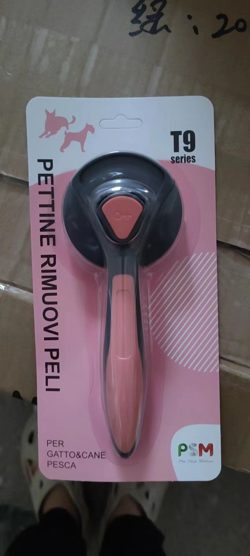 Perie nouă pentru îndepărtarea părului de pisică cu ac din oțel inoxidabil pentru animale de companie_voghion.com