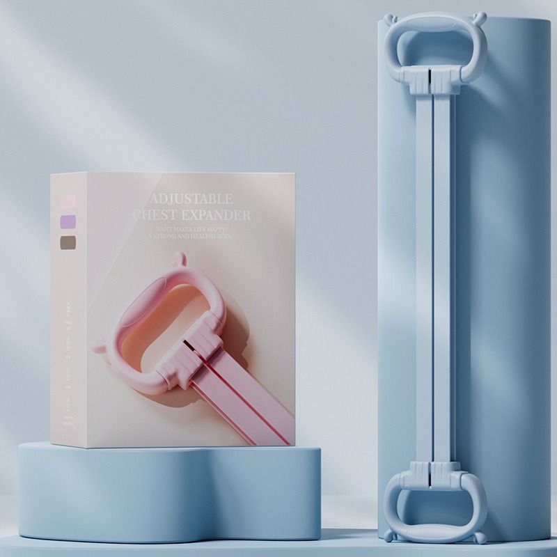 Verstellbares Gewicht für Frauen, Schulteröffnung und sechssträngiges Silikon-Gummiband für das Rückentraining in Form einer Acht, Widerstand für zu Hause_voghion.com