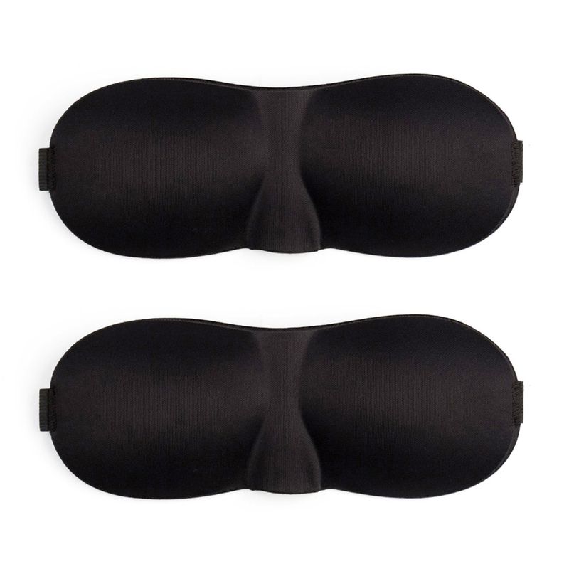 2kpl 3D Tcare Sleeping Eye Mask Travel Rest Aid Eye Mask Cover Patch Pehmustettu Pehmeä Sleeping Eye Mask Silmien sidottu silmä_voghion.com