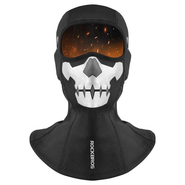 Cagoule d'hiver ROCKBROS Cagoule Masque anti-tempête Trou pour lunettes coupe-vent Halloween_voghion.com
