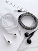 Earphone Wired Lengthened 2 M In-Ear Computer Host Round Hole Jack Mobile Phone Neutral Long Headset Cable_voghion.com