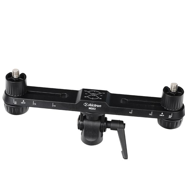 Alctron MS02 stereo recording dual channel holder microphone XY precision ruler_voghion.com