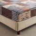 Cowhide Farmhouse Patchwork Bed Sheet Polyester Skin Friendly Bed Fitted Sheet Mattress Protector Fitted Sheet_voghion.com
