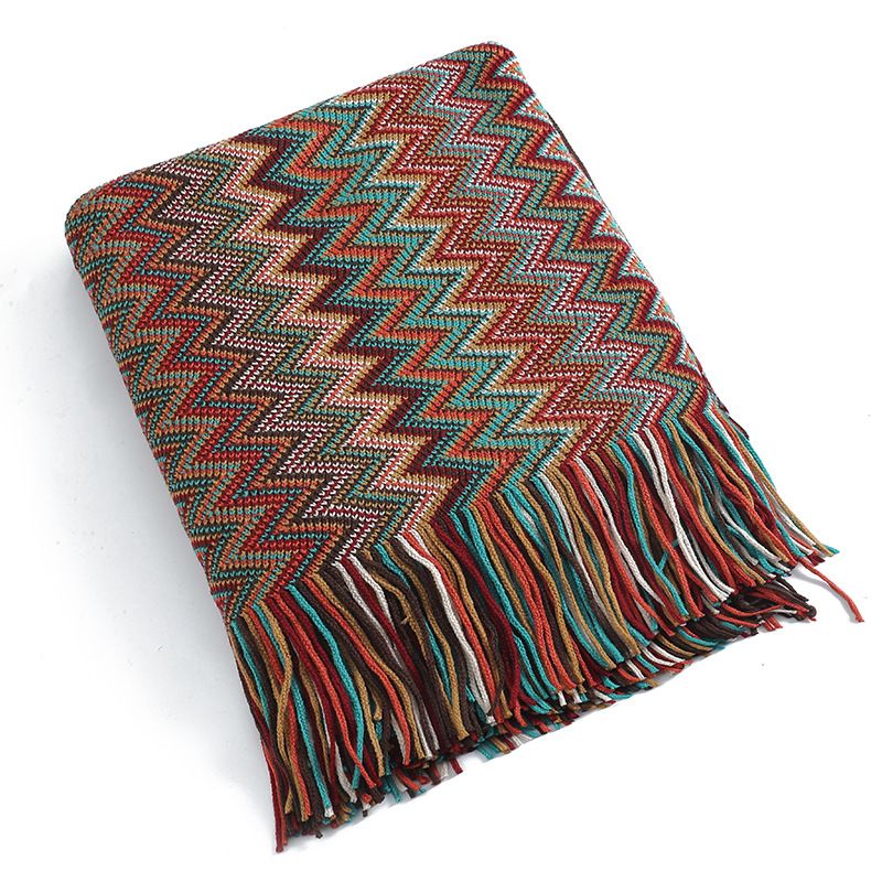 2025 Bohemian Throw Spring And Autumn Air Conditioning Nap Homestay Bedside Nordic Ins Style Thick Sofa Blanket_voghion.com