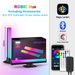 Bluetooth LED Desk Lamp With RGB Color Changing & Music Sync - USB Powered Computer Light For Gaming Room/Office (Smart App Control Ambient Lighting)_voghion.com