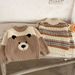 Soft & Stylish Boys' Knit Sweater For Fall & Winter - Cozy Round Neck Pullover With Cute Animal & Stripe Patterns (3-8 Years, 100-140cm)"_voghion.com