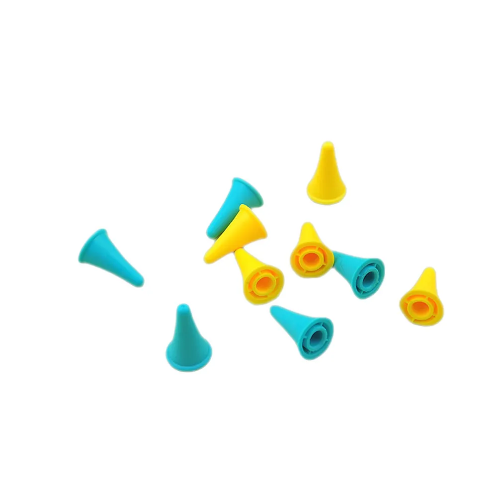 Rubber Cone Shape Knitting Needles Cap Tips Point Protectors Craft Sewing Accessories Silicone Stopper Cover Tools Anti-Dropping_voghion.com