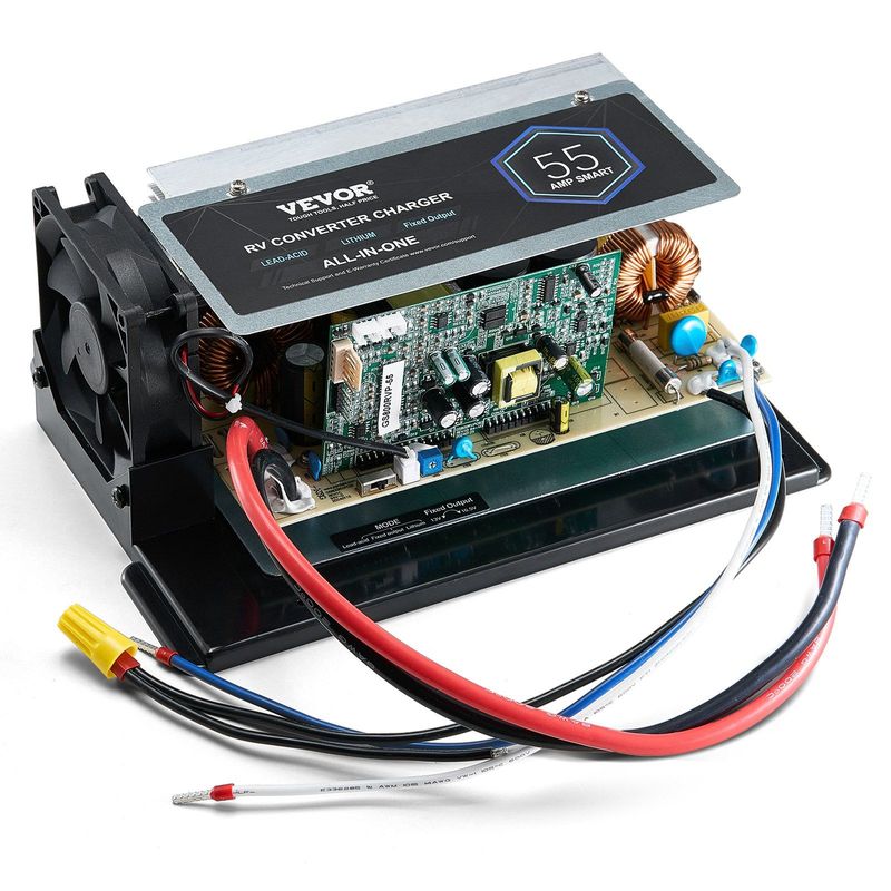 VEVOR WF-8955-AD-MBA Main Board Assembly 55 Amp RV Converter Replacement Unit_voghion.com