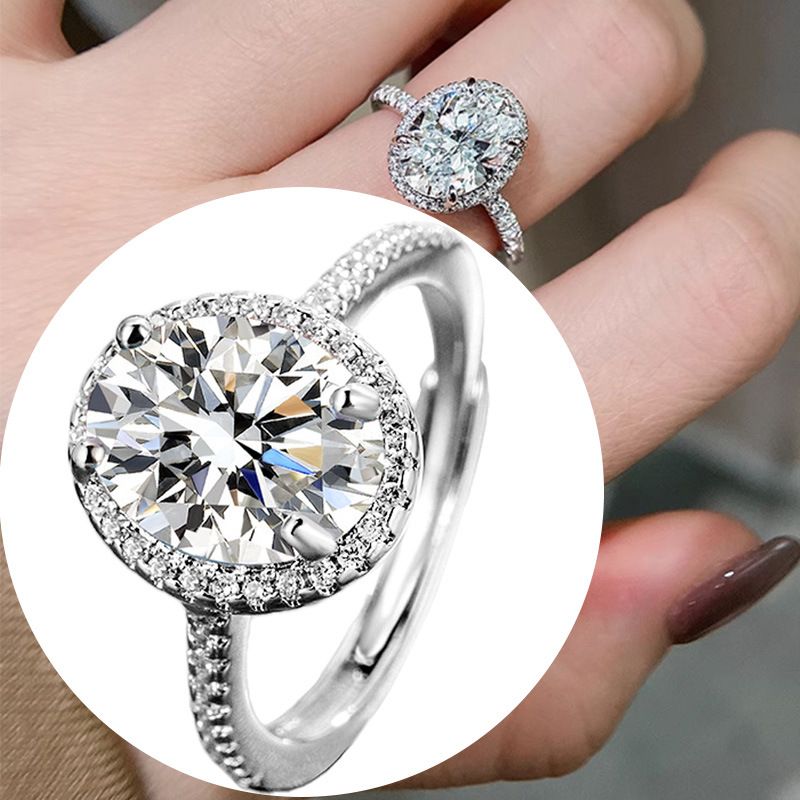 Anello in argento con zircone ovale di alta qualità, stile hip-hop, con diamanti a forma di uovo di piccione_voghion.com