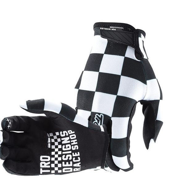 Amerykańska flaga Długie palce Letnie rękawice motocyklowe terenowe Rękawice wyścigowe Rękawice rowerowe Rękawice rowerowe Trójkolorowe_voghion.com