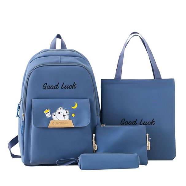 Gepäck & Taschen Neuer Schulrucksack in Kontrastfarbe für Mittelschüler, leichter, großer Stauraum, vierteiliger Rucksack für Grundschüler_voghion.com