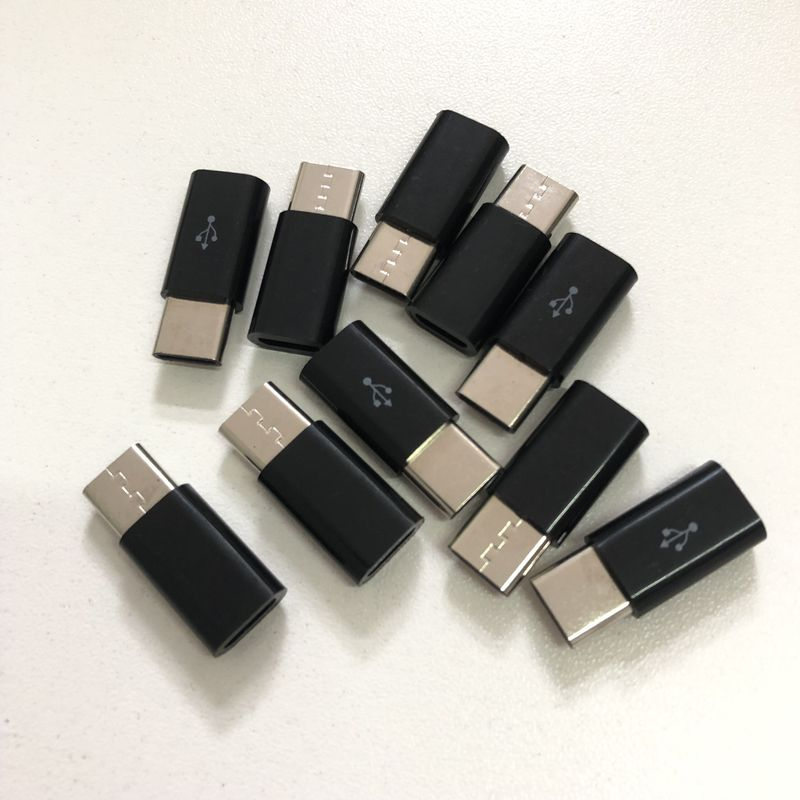 10PCS Adapter Case Android Micro USB Connector Naar Type C Voor Huawei p30 LITE P40 Xiaomi mi 9 10 Pro Adapters_voghion.com