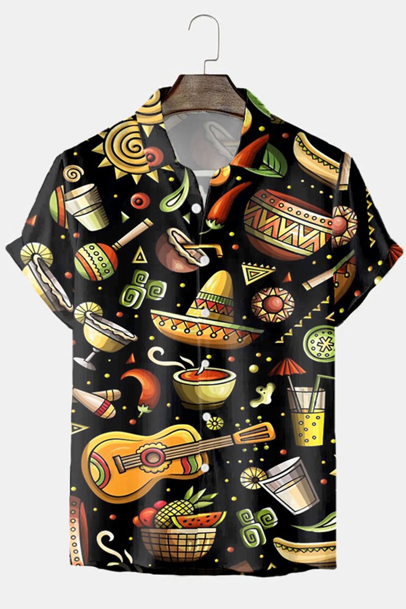 Neues Hawaiihemd für Herren mit Totenkopf-3D-Druck, Strandhemd, kurzärmelig, Knopfleiste, lässig, Herrenhemd mit Totenkopf-Motiv, übergroß, Camisa S-5XL_voghion.com